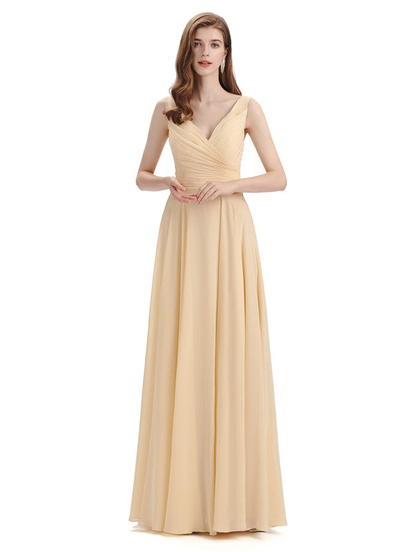 Hilda V-neck Chiffon Dress