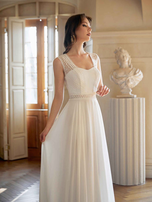 Yumiko Open Back Lace Wedding Dresses