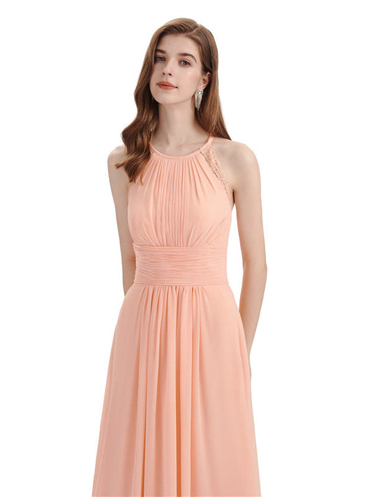 Halter Chiffon Dress