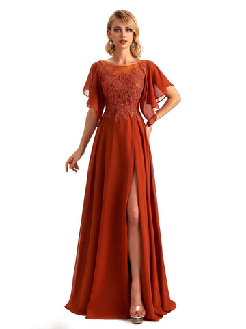 Hanni Long Chiffon Dress