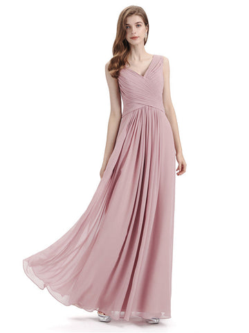 V-neck Chiffon Dress