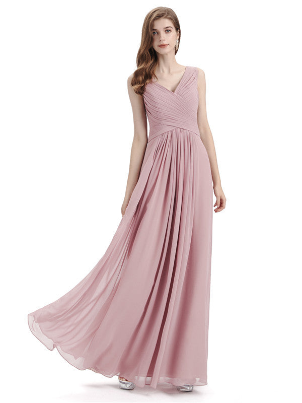 V-neck Chiffon Dress