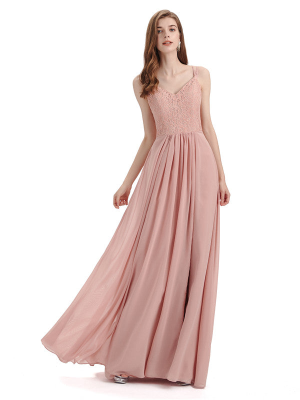 Side Slit Chiffon Dress