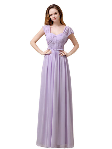 Mirabelle Cap Sleeves Chiffon Dress