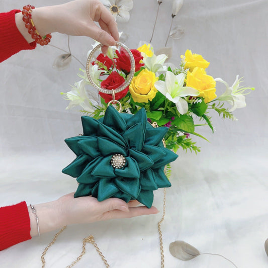Flower Clutch Single Shoulder Bag
