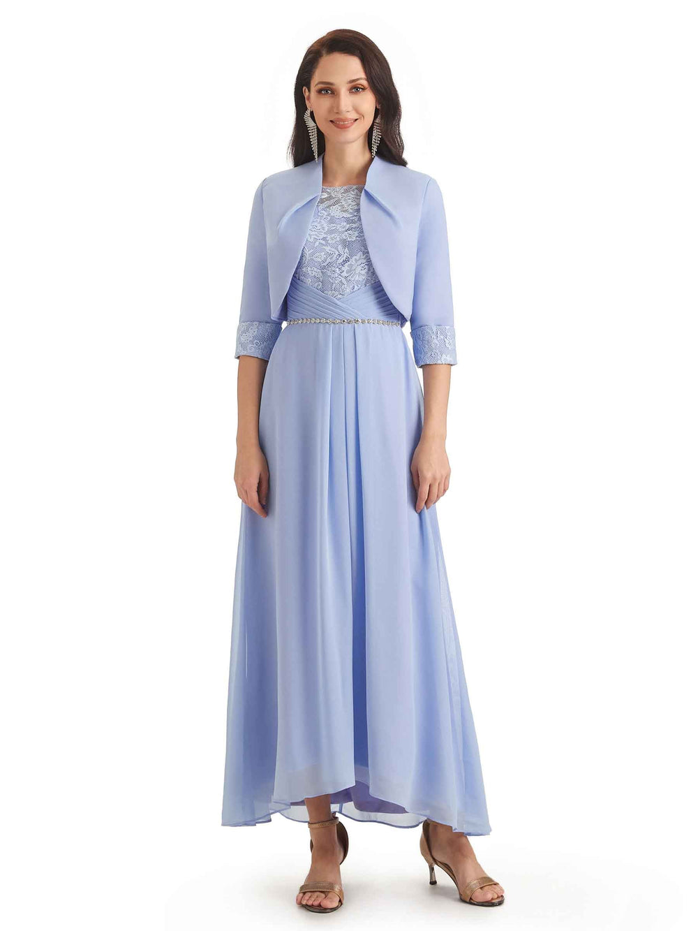 Deria Long Chiffon Dress