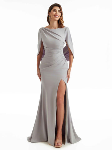 Kortney Side Split Crepe Dress