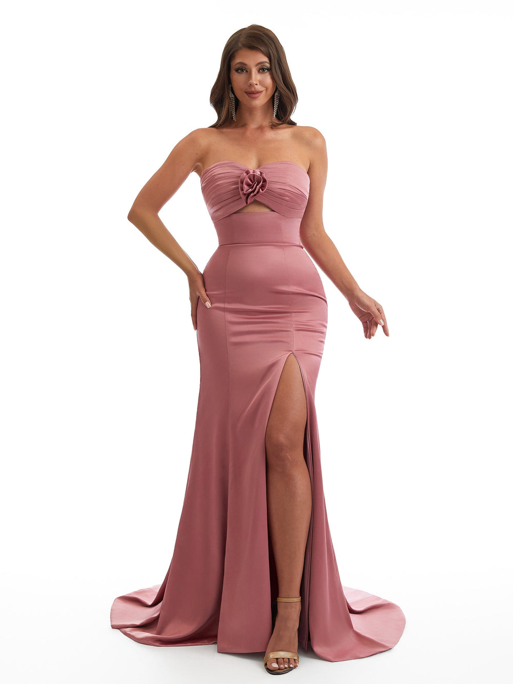 Elton Sweetheart Satin Dress