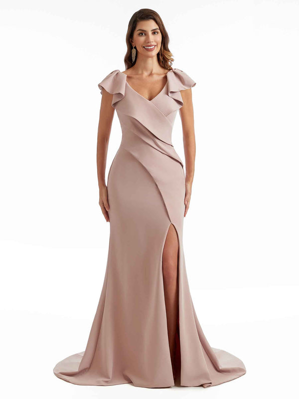 Crepe Bridesmaid Dresses | VowSatin Crepe Bridesmaid Dresses | VowSatin