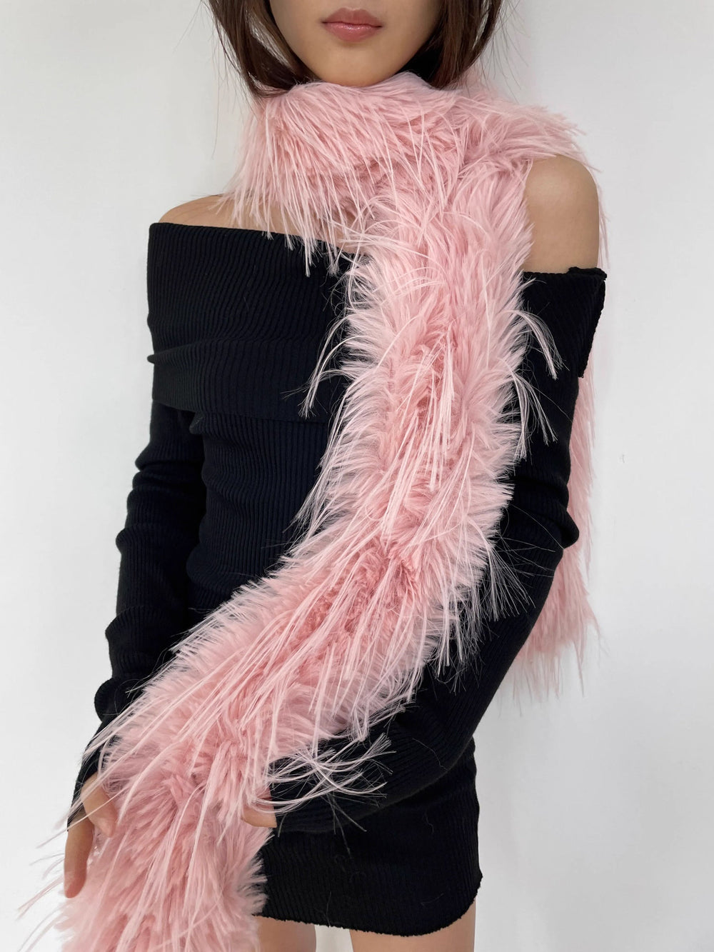 FFS Faux Fur Special Occasion Scarf Shawl