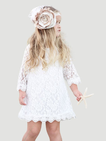 Cherry V-Neck Lace Dress