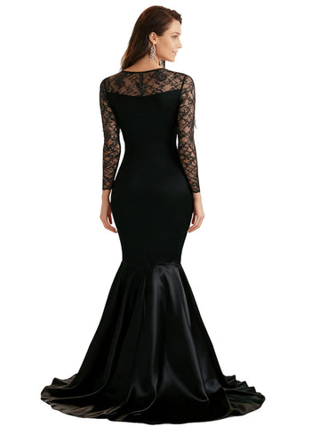 V-neck Long Sleeves Chiffon Dress