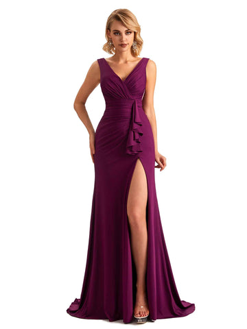 Roberta Pleats Jersey Dress
