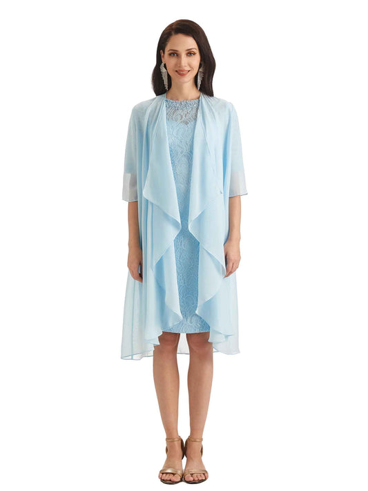 Cervine Long Sleeves Chiffon Dress