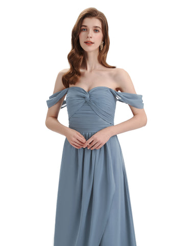 Floor Length Chiffon Dress