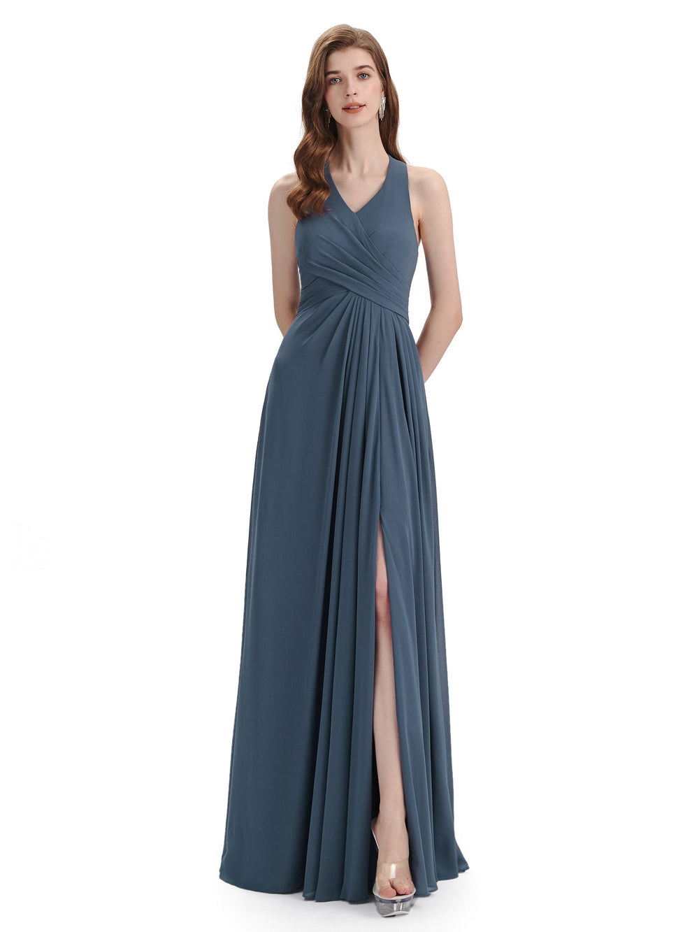 Sandra Floor Length Chiffon Dress