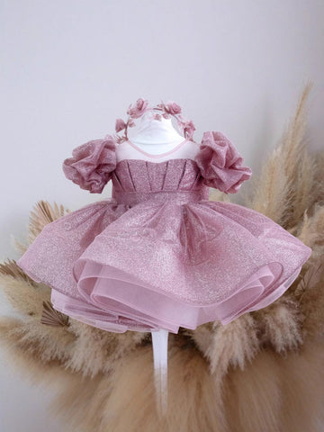 Jenny Puff Sleeve Lace Dress