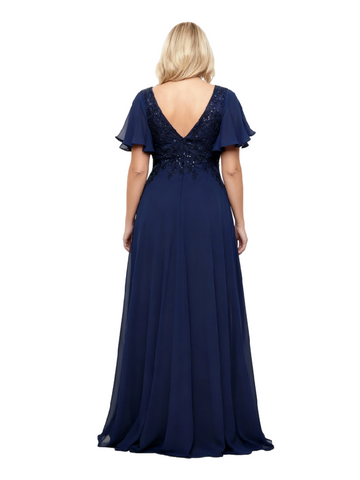 Boho Bell Sleeves Side Slit Chiffon Dress