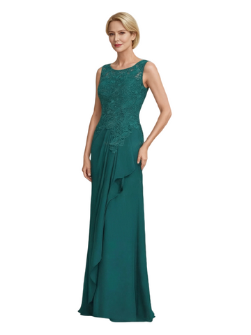 Engate Sleeveless A-line Chiffon Dress