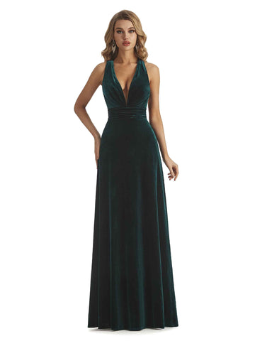 Aspen Criss Cross Velvet Dress