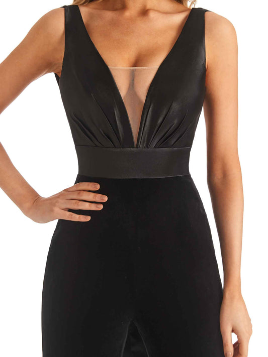 Jumpsuit Velvet Dress-Copper