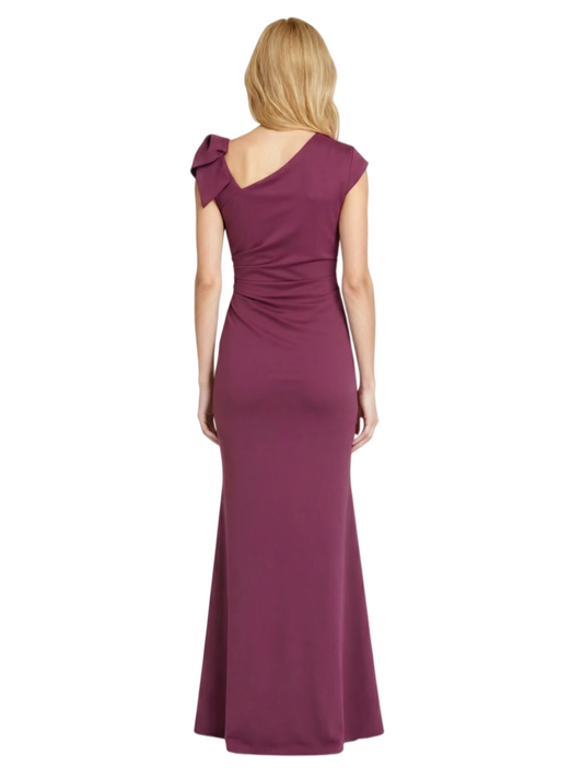 Cap Sleeves Mermaid Satin Dress