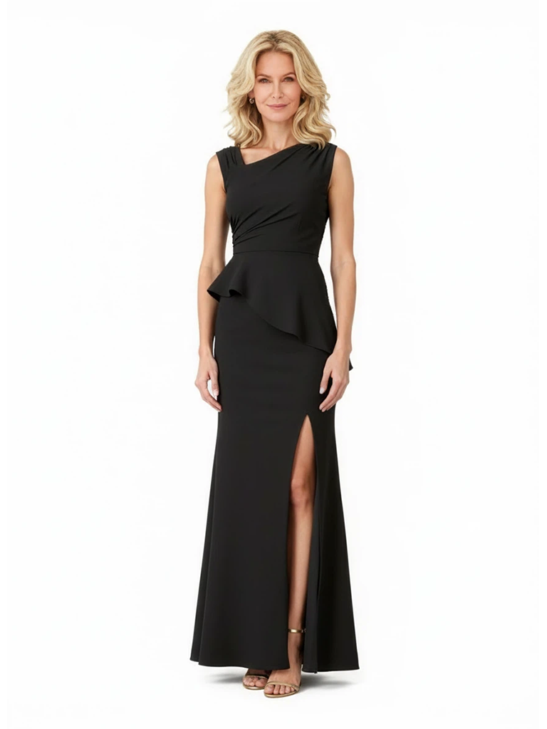 Levaniah Boho Mermaid Long Crepe Dress