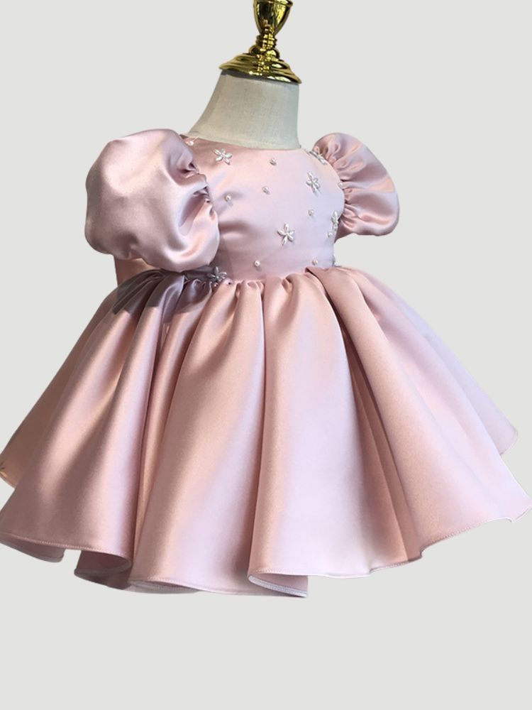 Hilary Jewel Neck Lace Dress