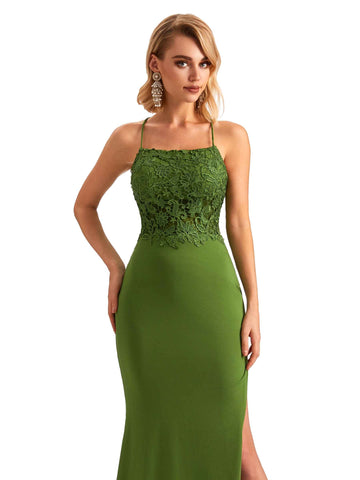 Lemona Side Slit Jersey Dress-Yellow
