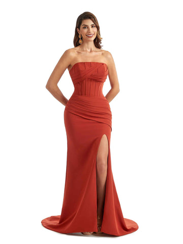 Fewis Sweetheart Crepe Dress