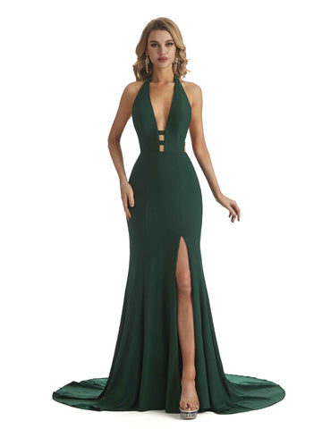Agnes Halter Jersey Dress
