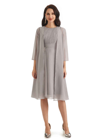 Dolly Knee-Length A-line Chiffon Dress