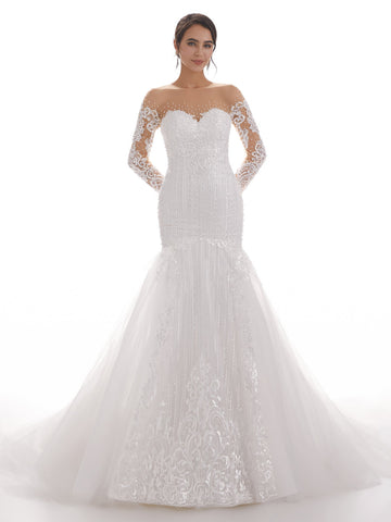 Amora Long Sleeves Lace Wedding Dresses