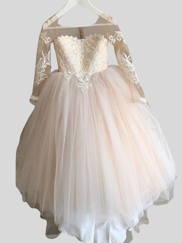 Isabel Long Sleeve Tulle Dress