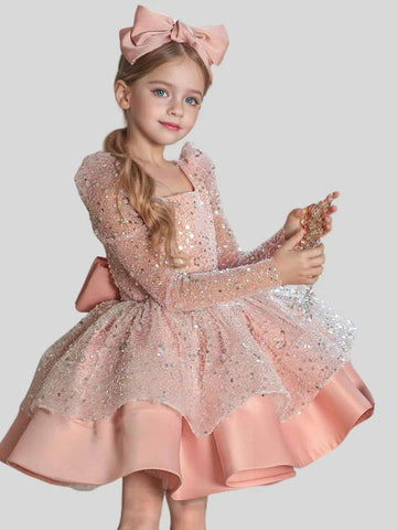 Adele Knee Length Lace Dress