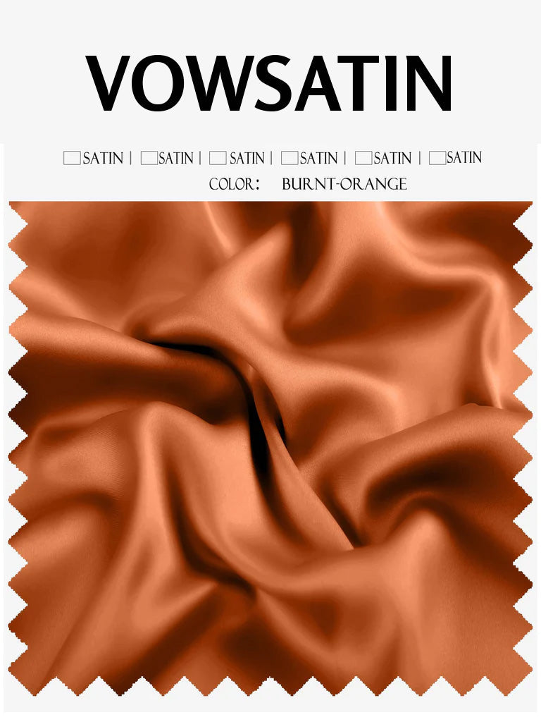 Burnt-Orange-Satin