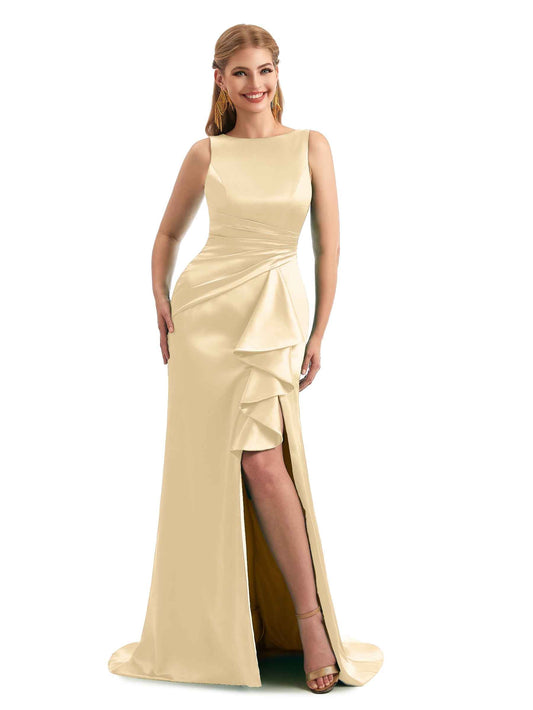 Josie Spring Scoop Satin Dress