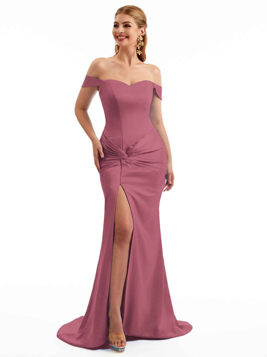 Loretta Summer Stretchy Satin Dress
