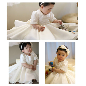 Joy Short Sleeve Satin Dress