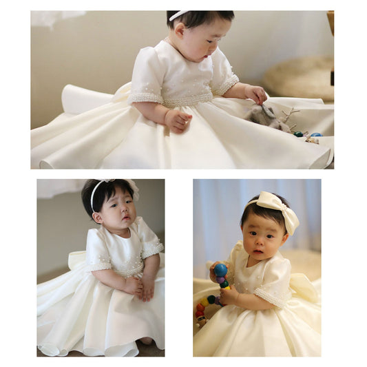 Joy Short Sleeve Satin Dress