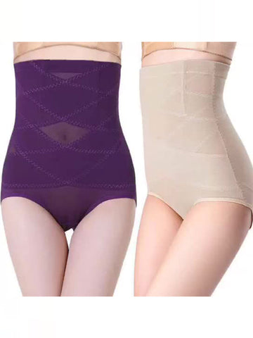 High Waist Cross Abdomen Pants