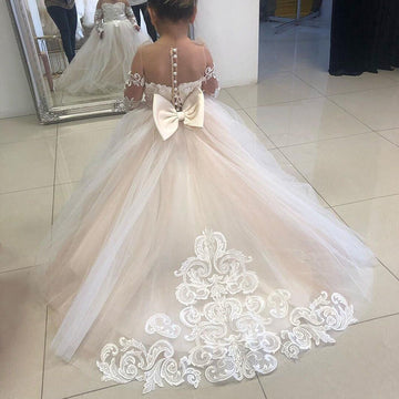 Isabel Long Sleeve Tulle Dress