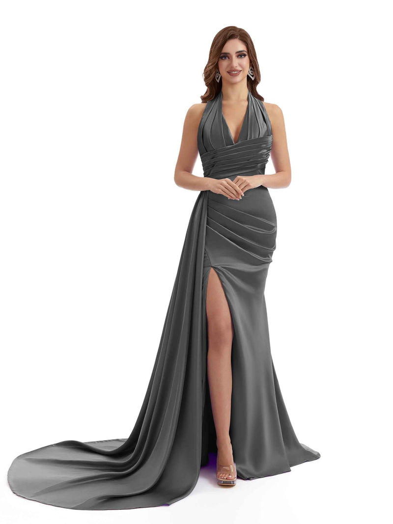 Steel Grey Bridesmaid Dresses | VowSatin Steel Grey Bridesmaid Dresses | VowSatin